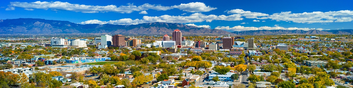 Downtown skyline if Albuquerque, New Mexico.