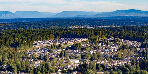 Photo of Bothell, Washington skyline.