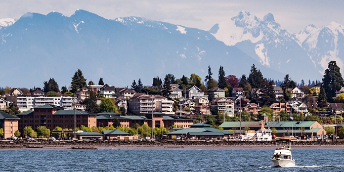 Photo of Everett, Washington skyline.