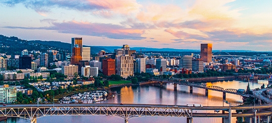 Downtown skyline in Portland, Oregon