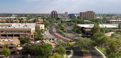 Photo of Mesa, Arizona skyline.