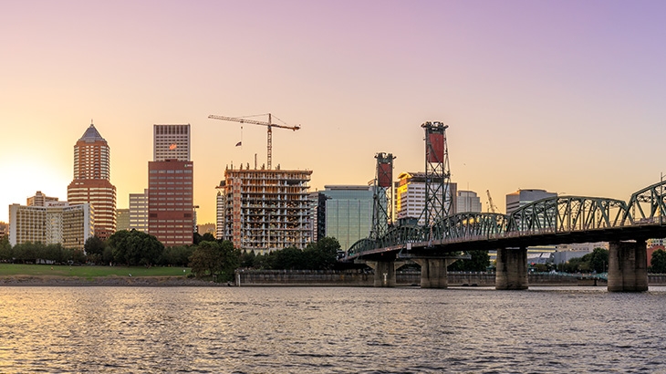 Panoramic view of Portland, Oregon