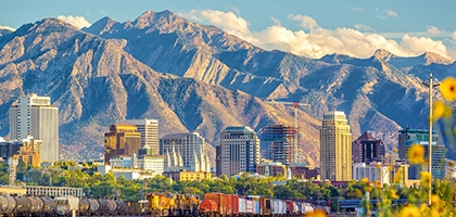 Downtown skyline in Salt Lake City, Utah