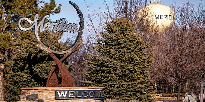 Photo of Meridian, Idaho skyline.