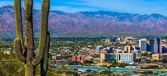 Downtown skyline in Tucson, Arizona