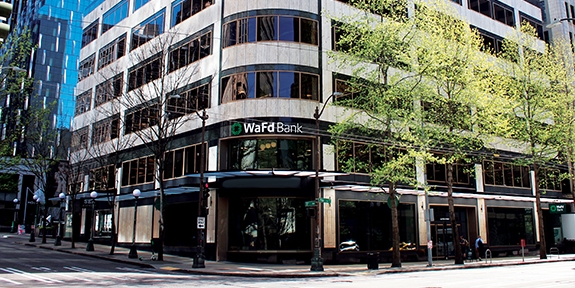 WaFd Bank 425 Pike Street corporate office building.