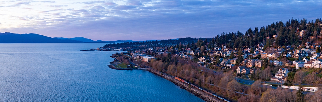 Photo of Bellingham, Washington skyline.