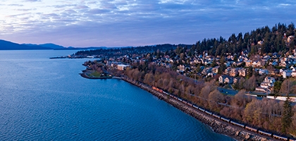 Photo of Bellingham, Washington skyline.
