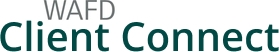 WAFD Client Connect logo