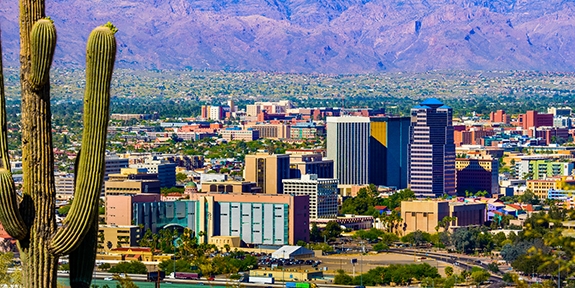 Photo of Tucson, Arizona skyline.