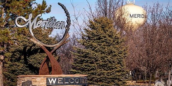 Photo of Meridian, Idaho skyline.