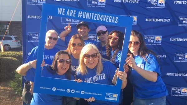 WaFd employees volunteering for United Way, United 4 Vegas