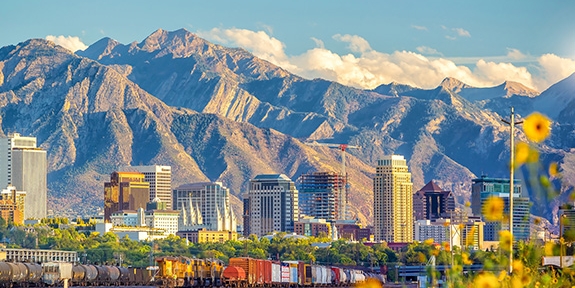 Downtown skyline in Salt Lake City, Utah