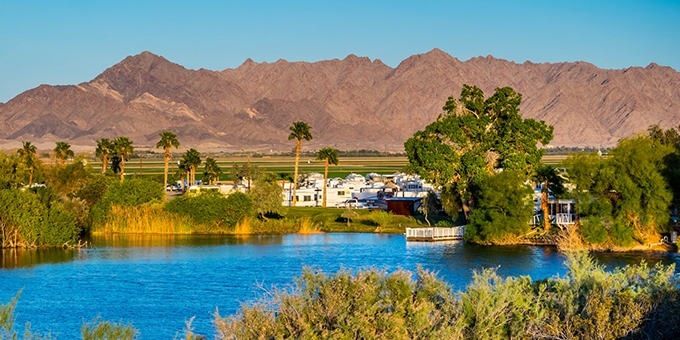 Photo of Yuma, Arizona skyline.