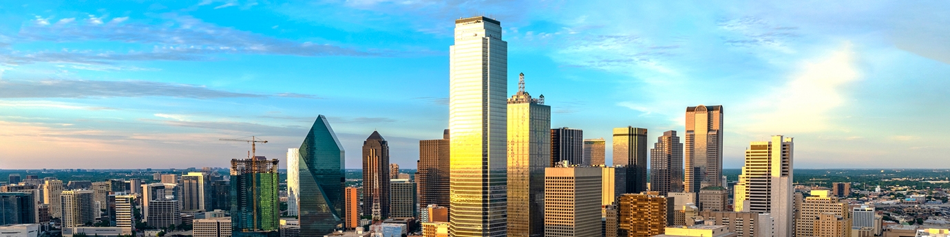 Photo of Dallas, Texas skyline.