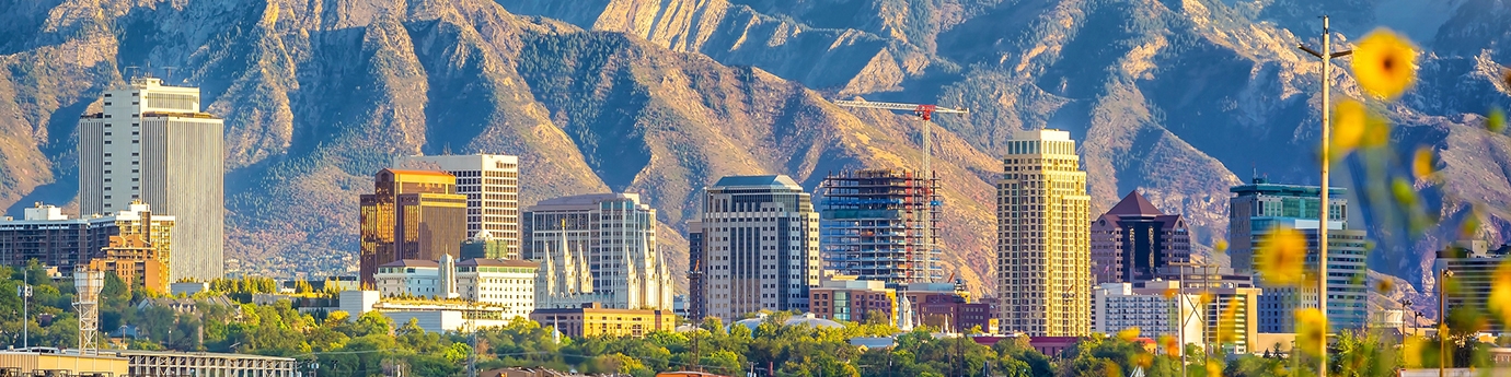 Downtown skyline in Salt Lake City, Utah