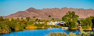 Photo of Yuma, Arizona skyline.