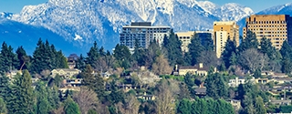 Photo of Bellevue, Washington skyline.