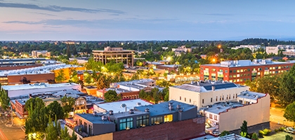 Photo of Salem, Oregon skyline.