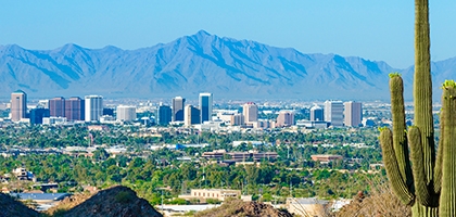 Photo of Phoenix, Arizona skyline.