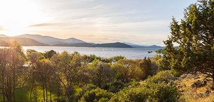 Photo of Klamath Falls, Oregon skyline.