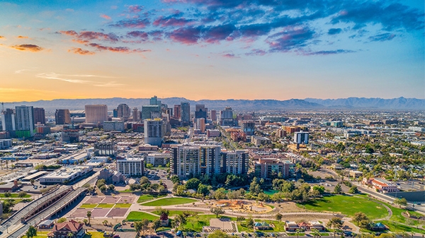 Panoramic view of Phoenix, Arizona.