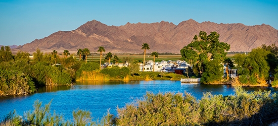 Photo of Yuma, Arizona skyline.