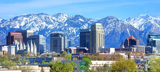 Photo of Salt Lake City, Utah skyline.