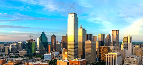 Photo of Dallas, Texas skyline.