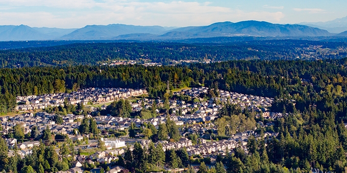 Photo of Bothell, Washington skyline.