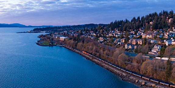 Photo of Bellingham, Washington skyline.