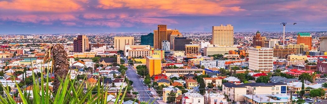 Downtown skyline of El Paso, Texas