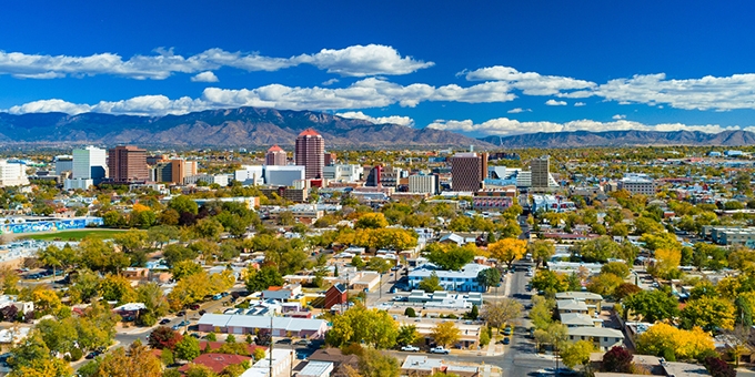 Downtown skyline if Albuquerque, New Mexico