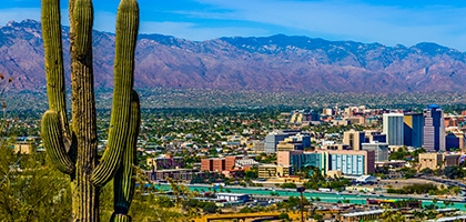 Downtown skyline in Tucson, Arizona