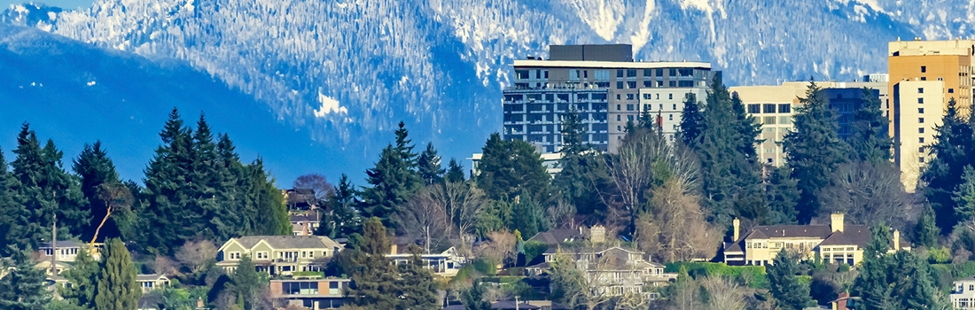 Photo of Bellevue, Washington skyline.