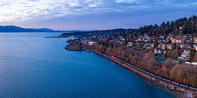 Photo of Bellingham, Washington skyline.