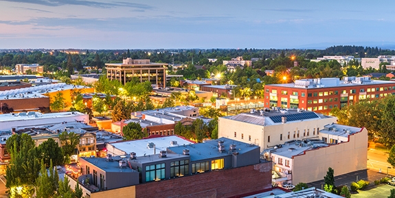 Photo of Salem, Oregon skyline.