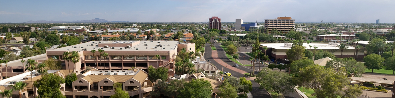 Photo of Mesa, Arizona skyline.