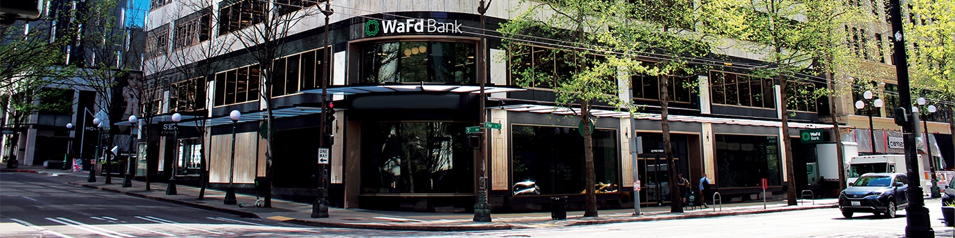 WaFd Bank 425 Pike Street corporate office building.