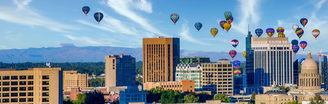 Photo of Boise, Idaho skyline.