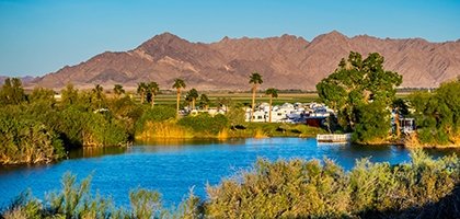 Photo of Yuma, Arizona skyline.