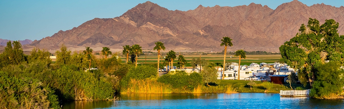 Photo of Yuma, Arizona skyline.