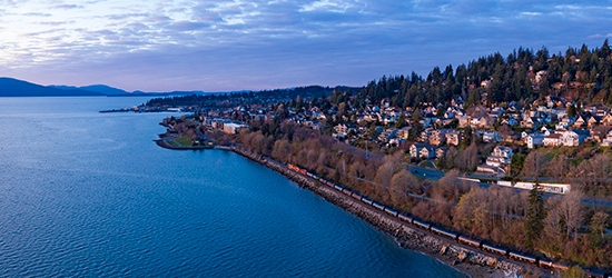 Photo of Bellingham, Washington skyline.