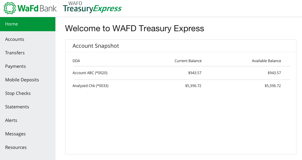Treasury Express online business banking logo