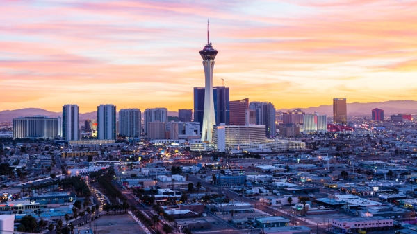 Panoramic view of Las Vegas Nevada